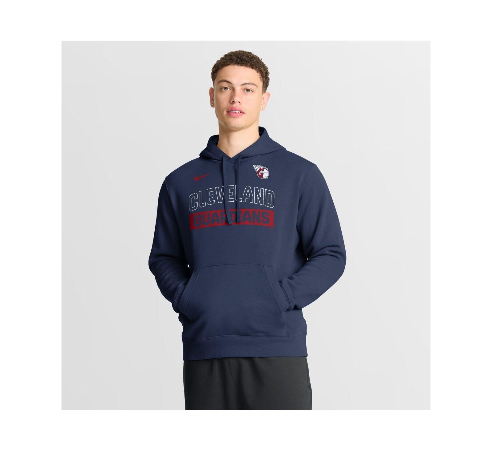 Худи Nike Men's Navy Cleveland Guardians Primetime Club