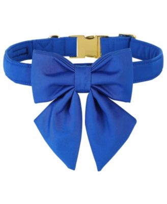 ARONKL Plaid Collar With Checkered Bowtie Adjustable Breakaway Collars For All Breeds Comfortable Cotton Birthday Gift