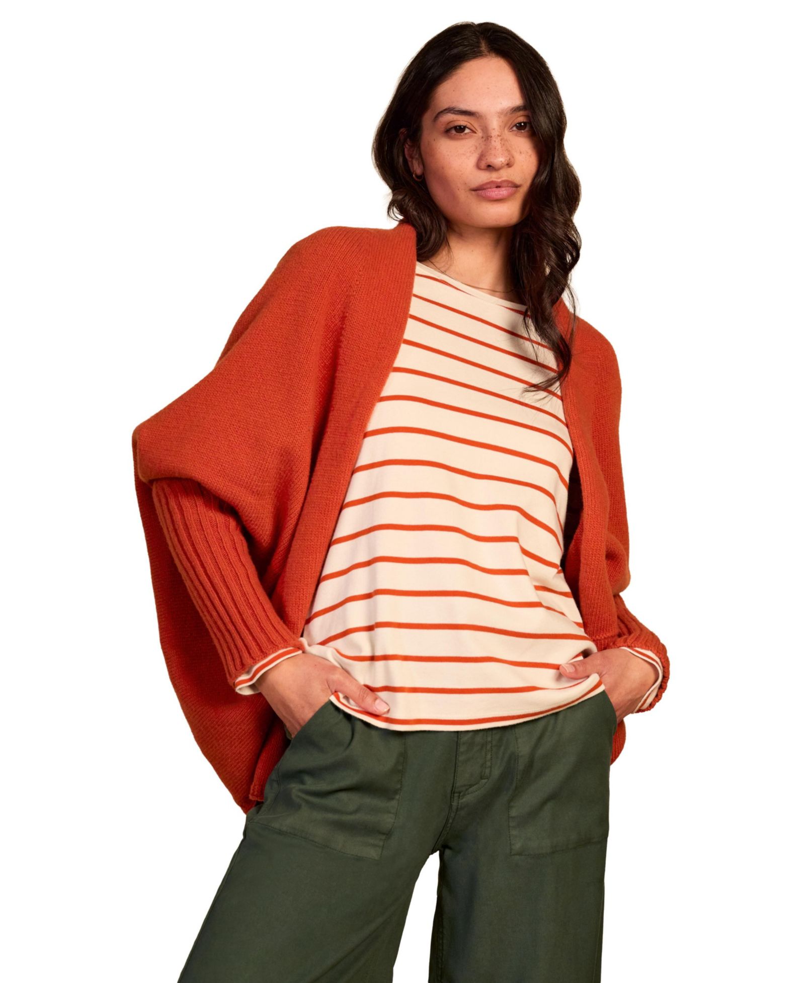 Celtic & Co. Women's Long Sleeve Cocoon Cardigan