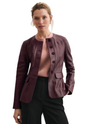 The Fold Women's Ginevra Leather Jacket
