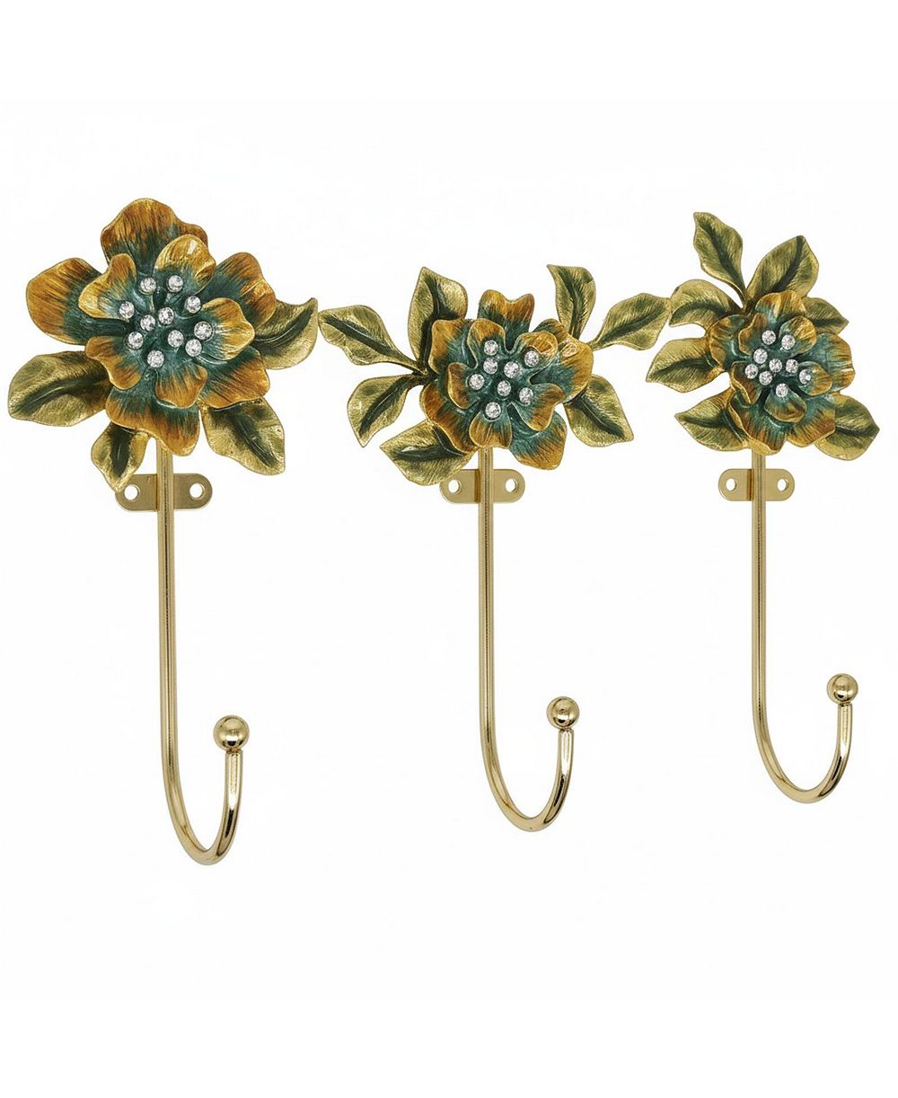 Декоративные настенные крючки Yigii Vintage Flower-Shaped Metal