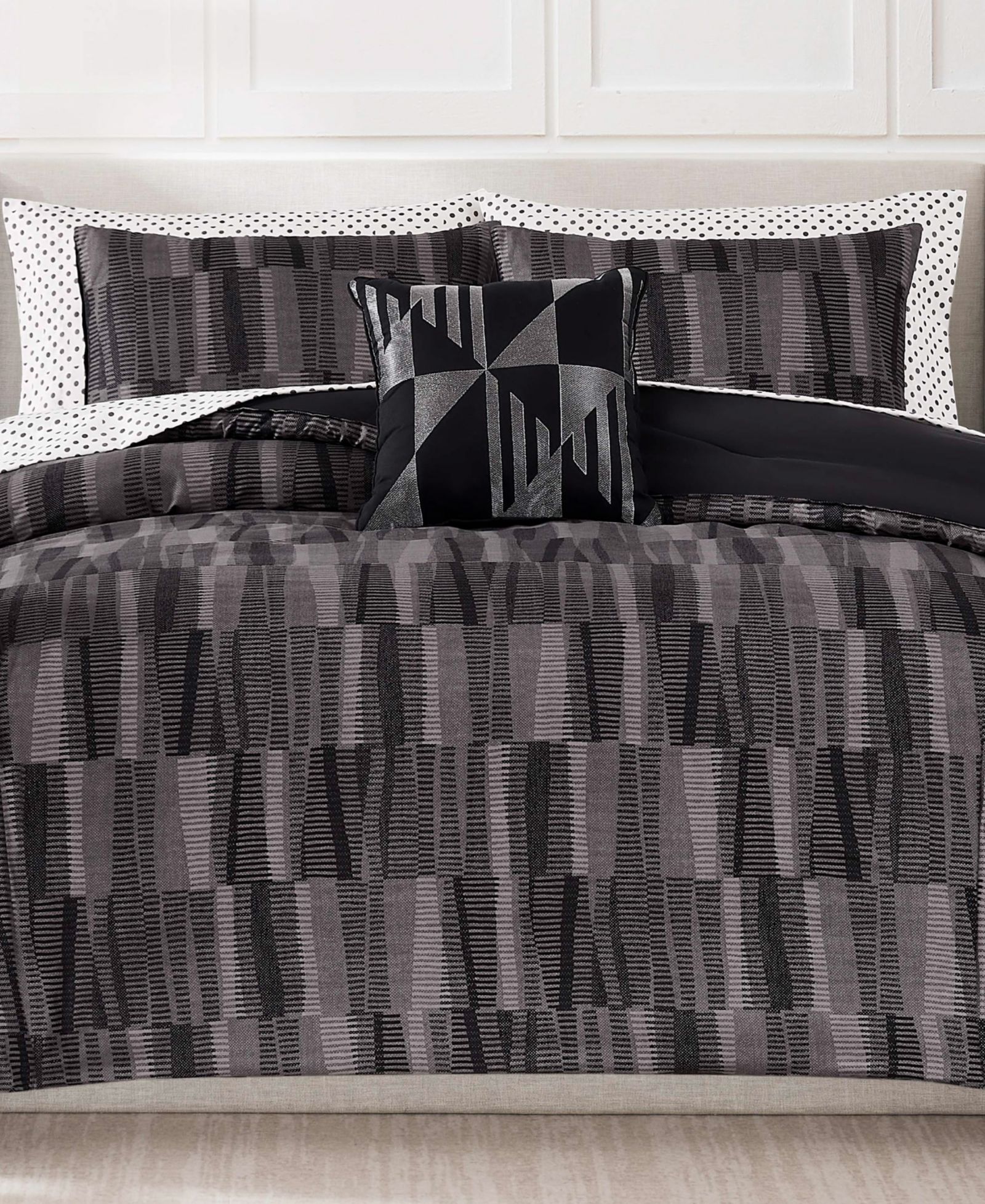 Nine West Woven Geo Bed in a Bag 8-Piece Comforter Set, King
