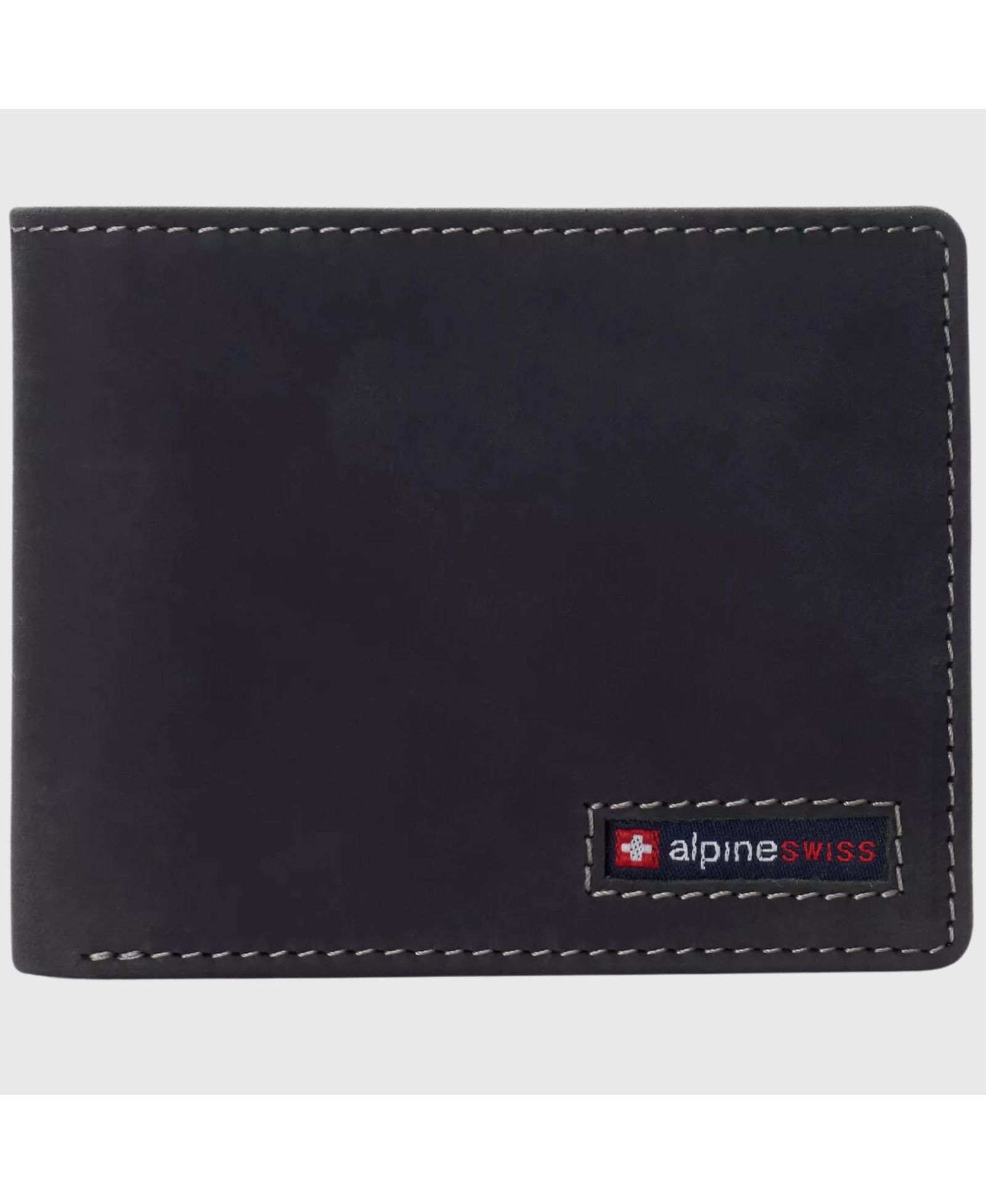 Мужской кожаный кошелек Alpine Swiss Connor Executive Bifold с RFID-защитой