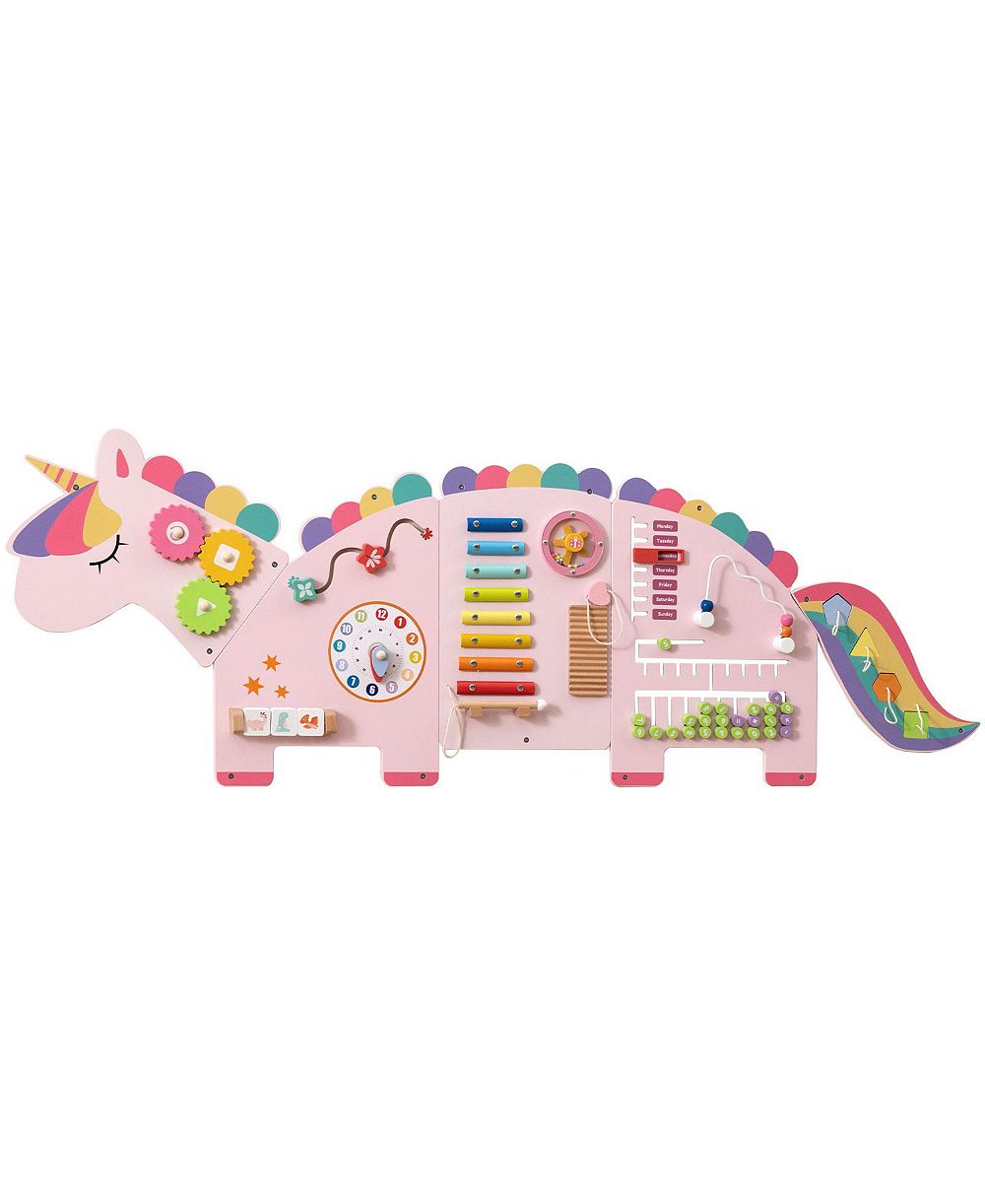 Детская развивающая доска Slickblue Dinosaur Wall Activity Learning Toy