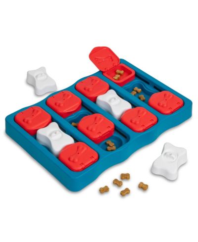 ARONKL Paw N Play Interactive Dog Puzzle Level 2 Intermediate Enrichment Treat Feeder Slow Eating Mental Stimulation