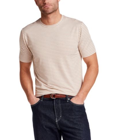 Weatherproof Vintage Men's Dobby Striped Crewneck T-Shirt