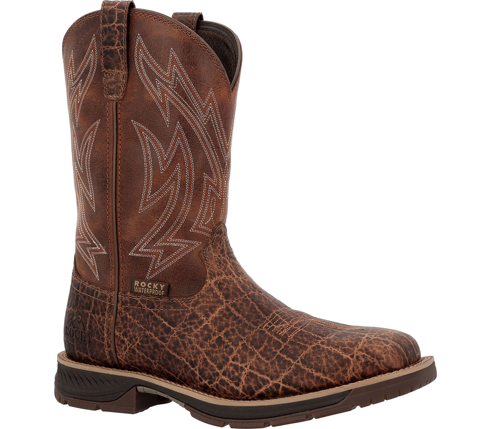 ROCKY Men's Ride LTE Carbon Toe Western Boot