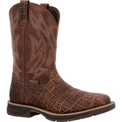 ROCKY Men's Ride LTE Carbon Toe Western Boot