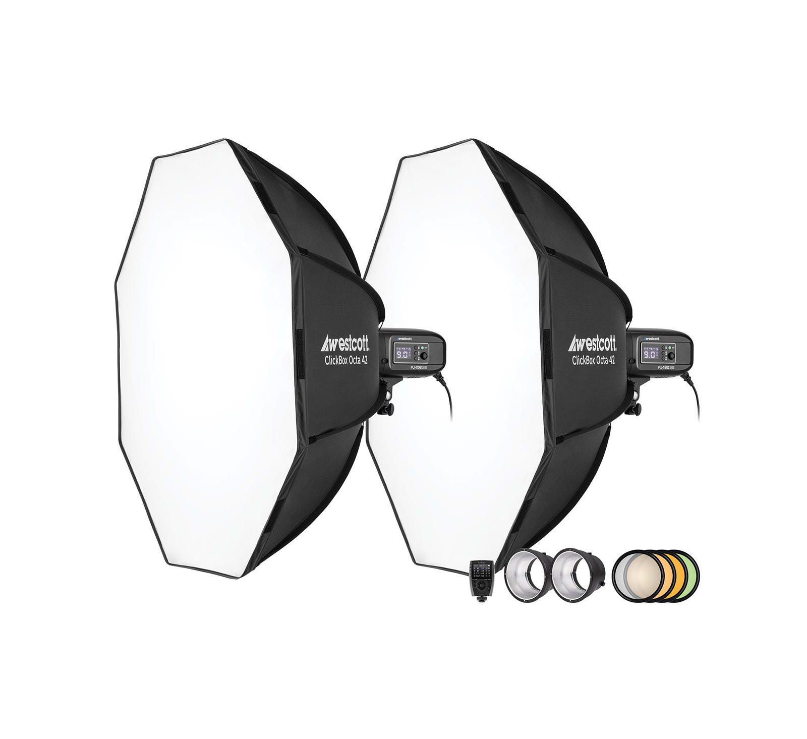 Westcott FJ400-se 2-Light Studio Strobe Kit with Multi-Brand Wireless Trigger, Multi-Camera Compatible