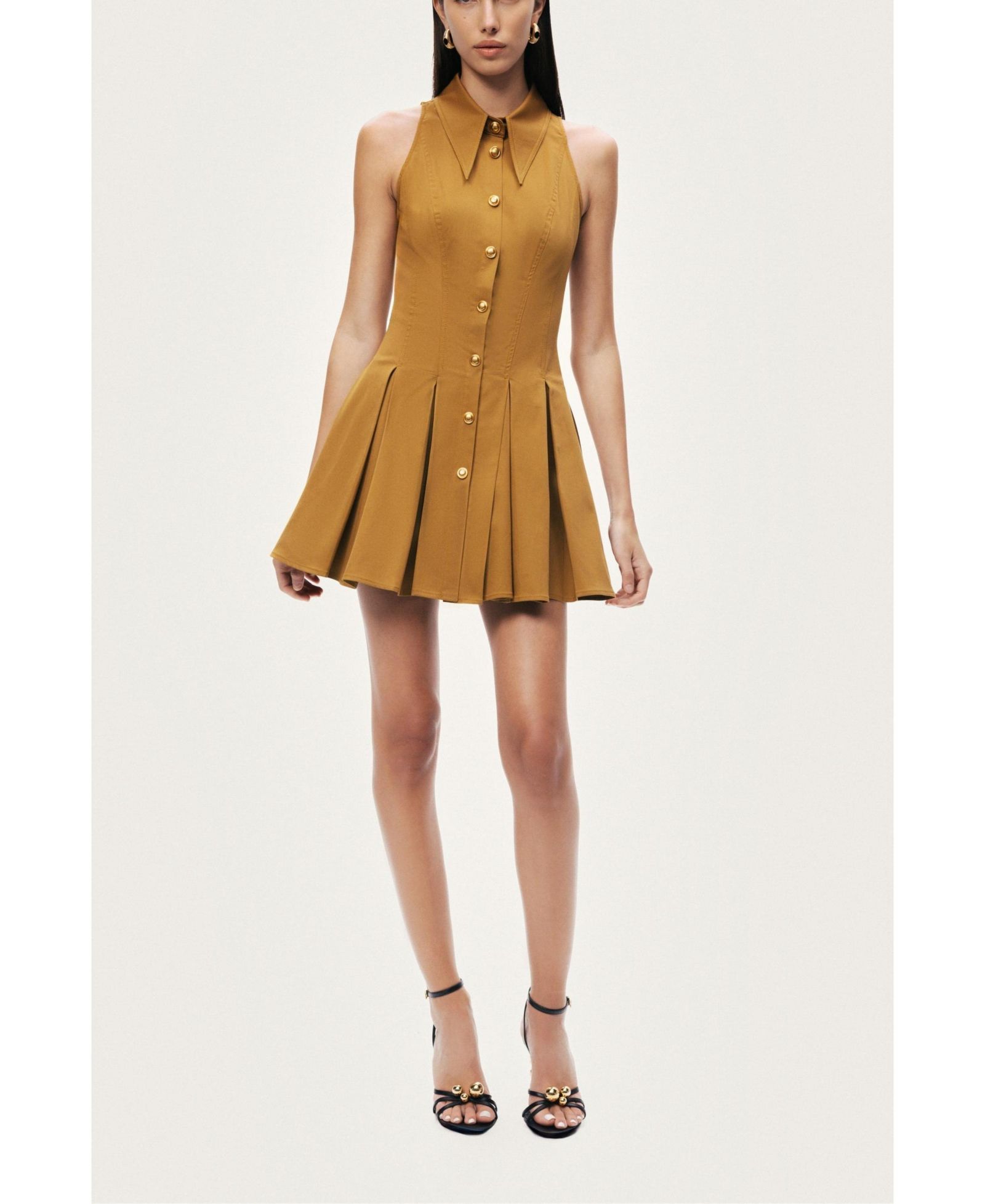 Женское платье NOCTURNE Sleeveless Pleated Mini