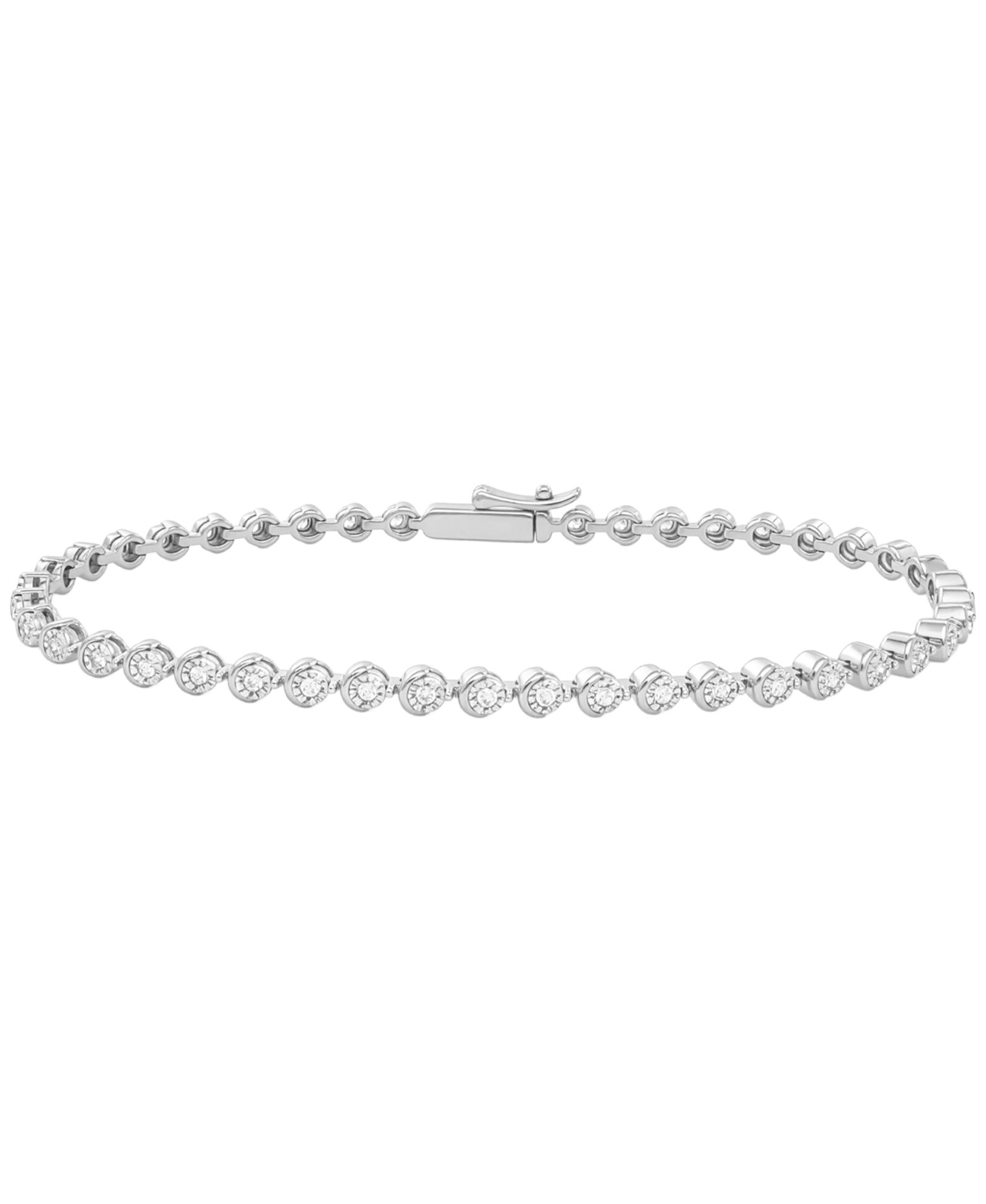 Macy's Diamond Link Bracelet (1/2 ct. t.w.) in Sterling Silver