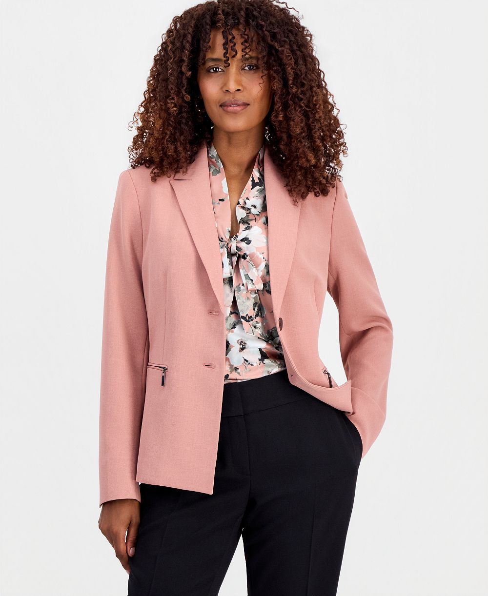 Пиджак Kasper Petite Two-Button Peak-Lapel