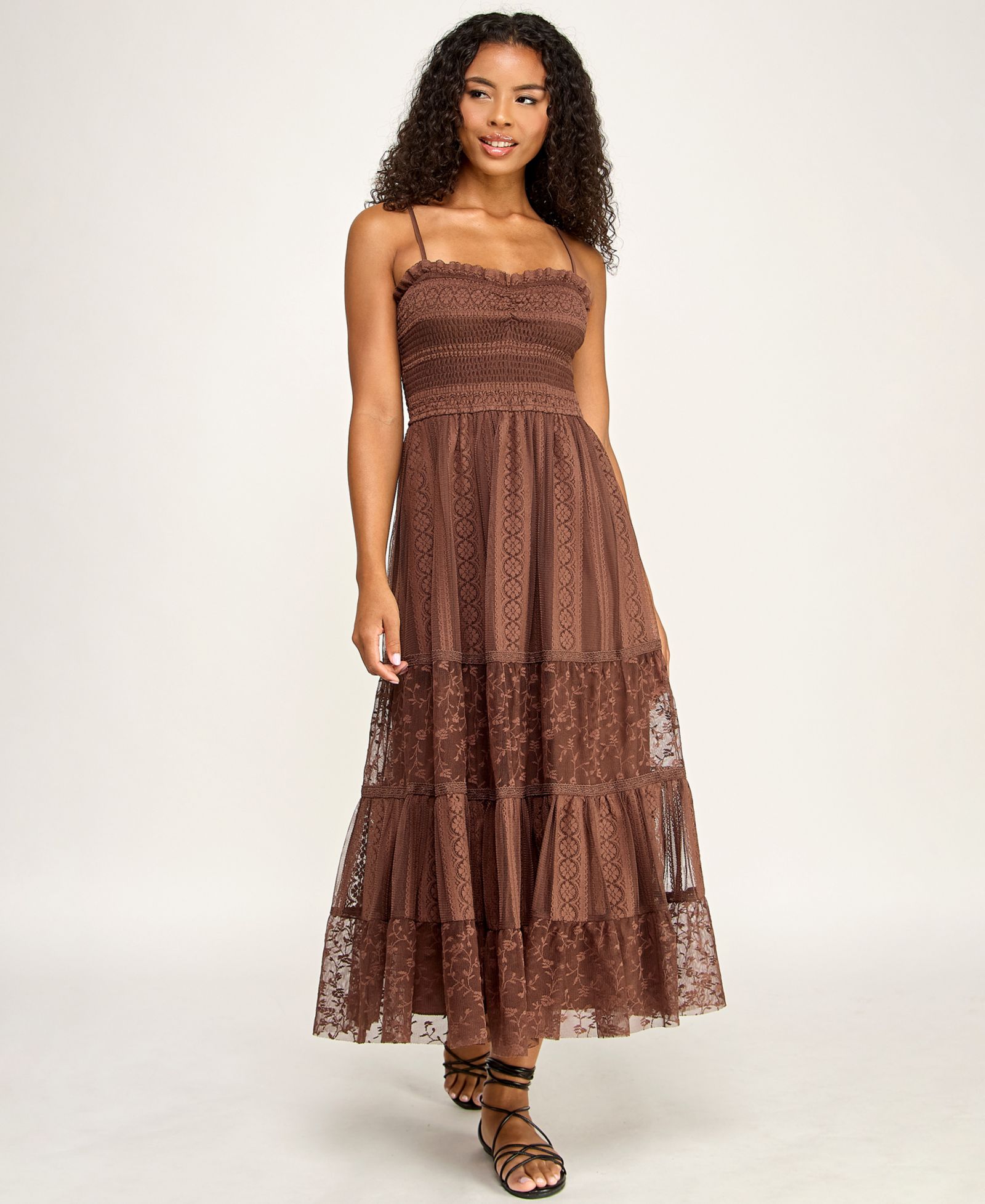 Женское платье SENI & CADE Juniors' Sweetheart Neck Midi