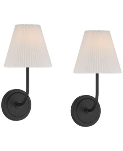 Набор из 2 настенных бра Possini Euro Design Nina 14" Matte Black