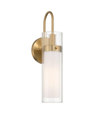 Possini Euro Design Anara 15 1/2" настенное бра из рифленого стекла