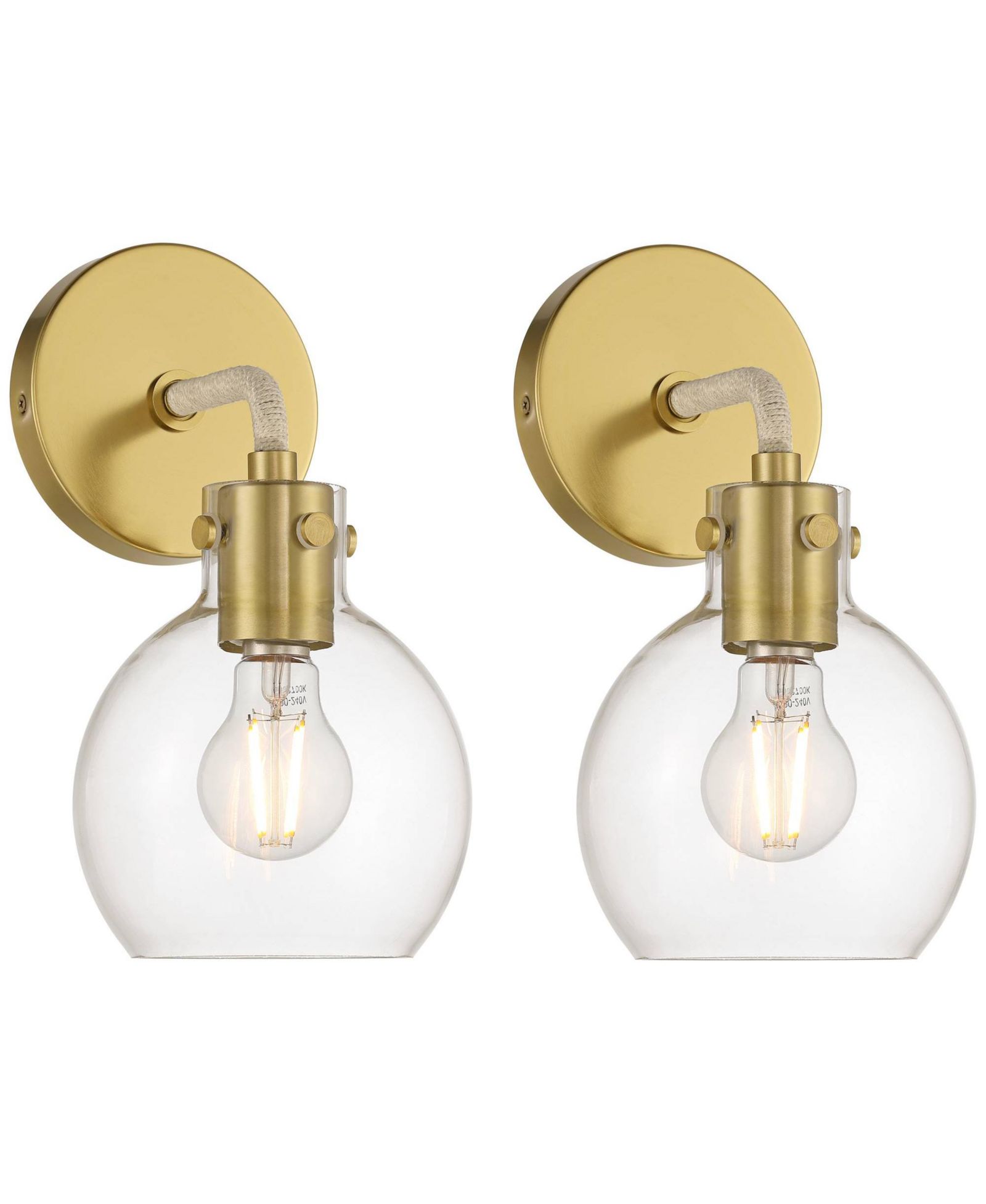 Possini Euro Design Настенное бра в античной латуни, комплект из 2 шт.