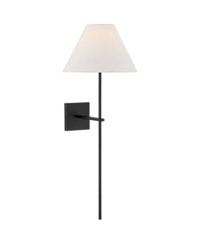 Настенный светильник Possini Euro Design Ayla 32" High Black and White Linen