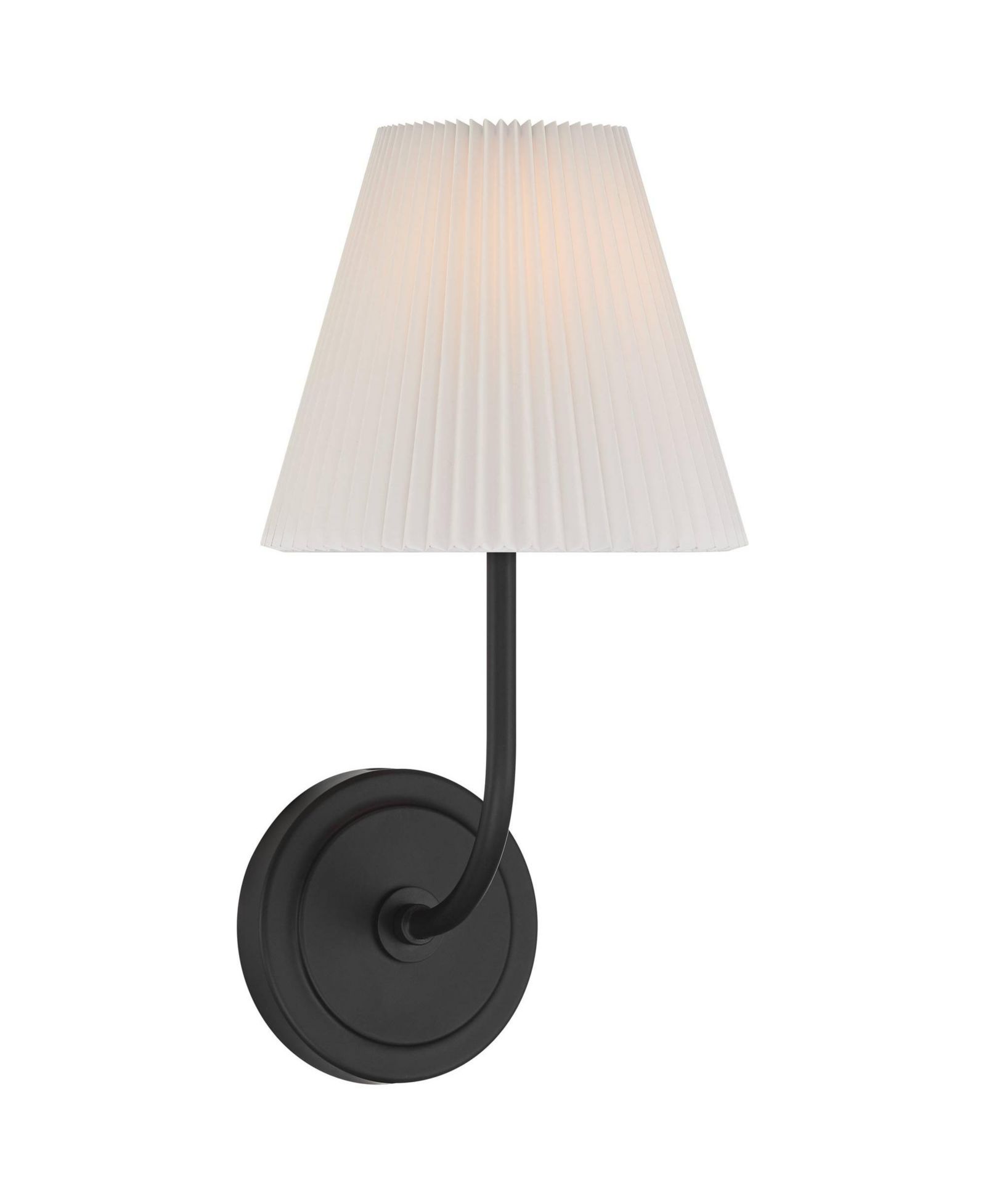 Настенное бра Possini Euro Design Possini Euro Nina 14" High Matte Black Wall Sconce