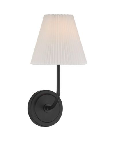 Настенное бра Possini Euro Design Possini Euro Nina 14" High Matte Black Wall Sconce