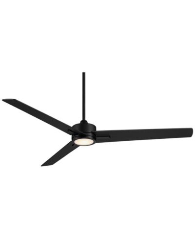 Потолочный вентилятор Casa Vieja 60" Monte Largo Matte Black LED с 36" штоком