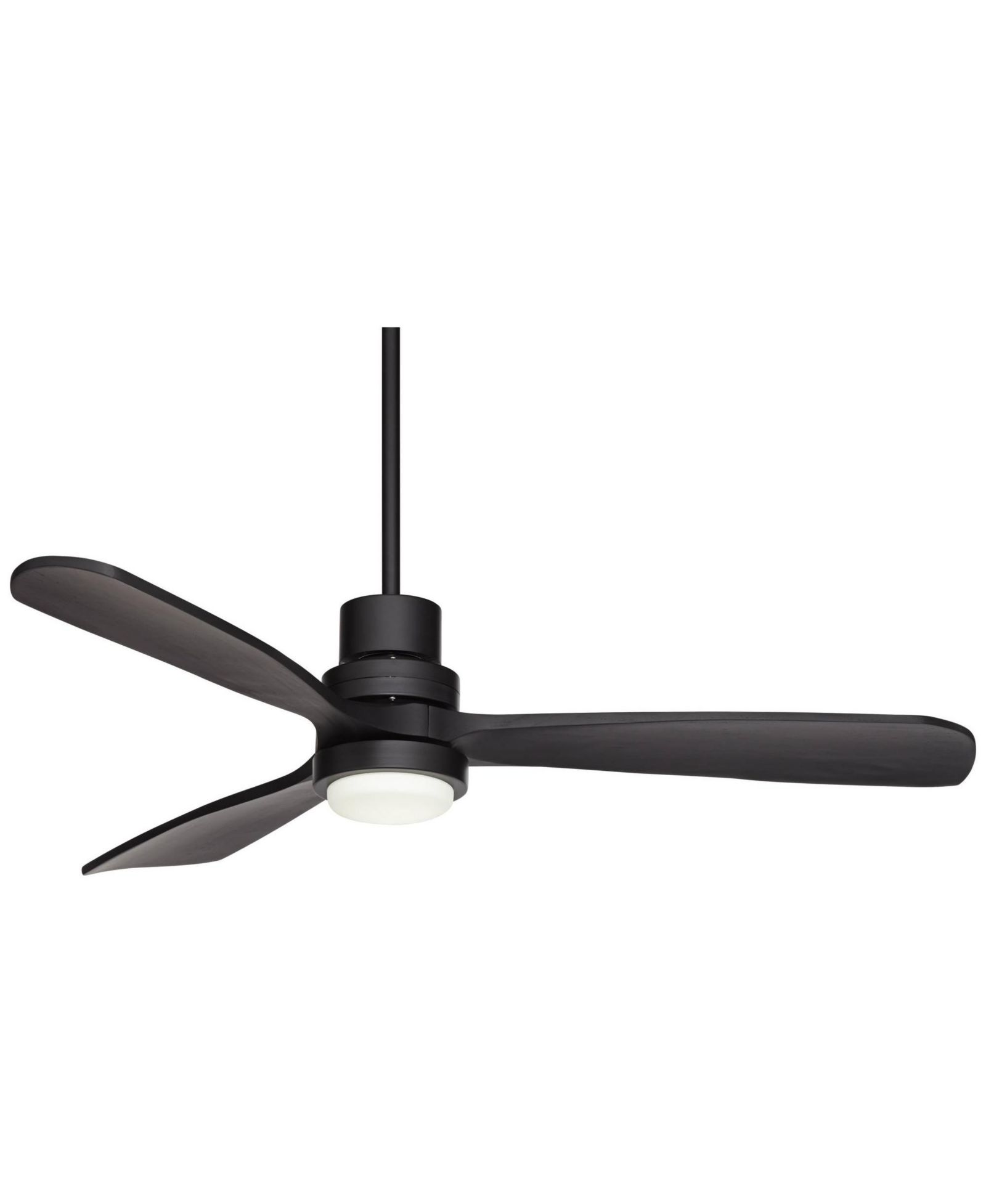 Casa Vieja Потолочный вентилятор Delta DC Modern 52" Indoor Outdoor 3 Blade CCT LED Light Remote Control Matte Black Finish