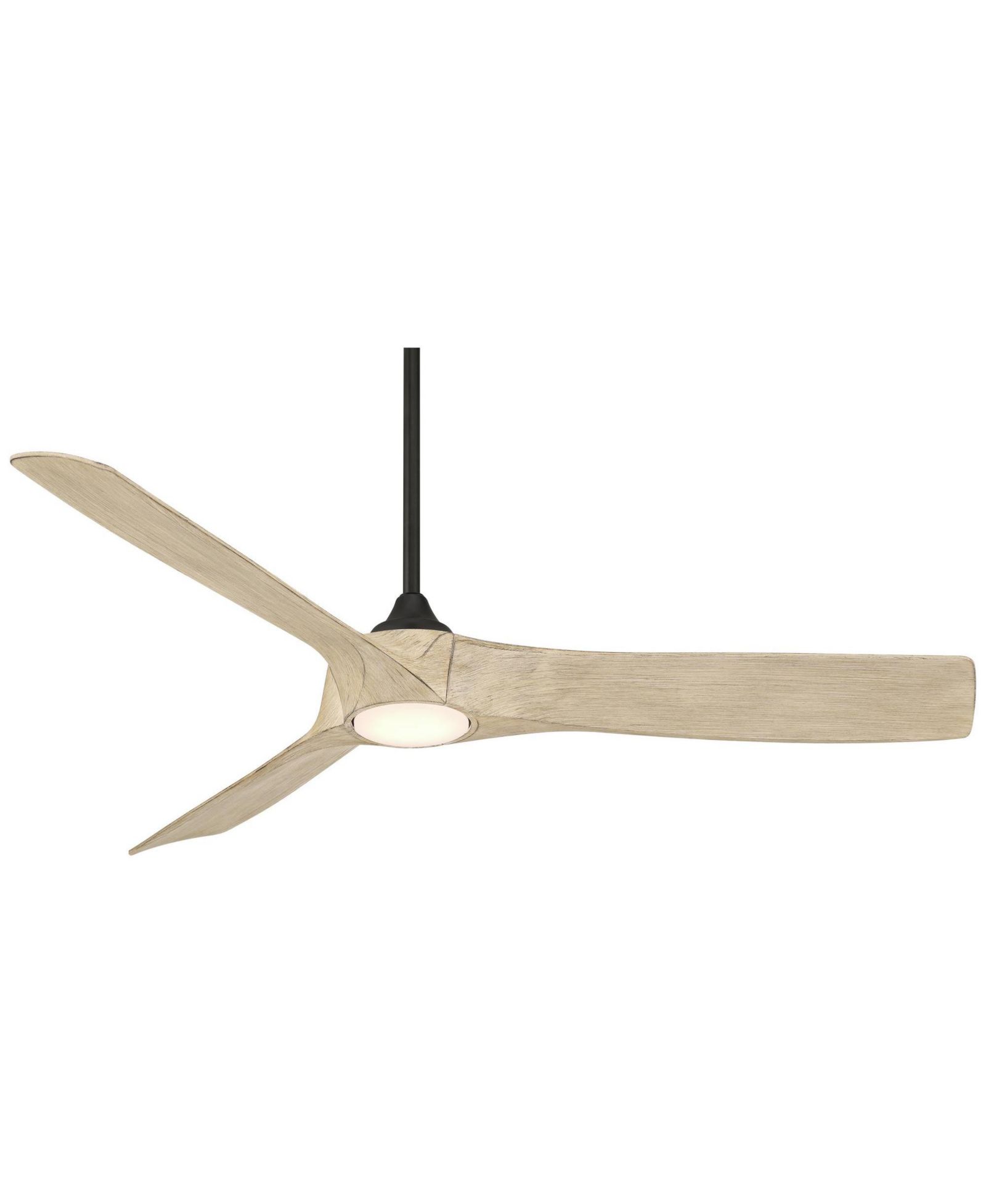 Потолочный вентилятор Casa Vieja 54" Kona Wind Matte Black и White Oak с LED