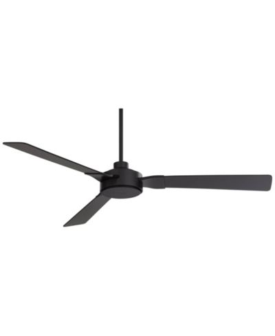 Потолочный вентилятор Casa Vieja 60" Invictus Indoor Outdoor 3 Blade Remote Control Matte Black Finish Dark Walnut Wood Finish Blades Damp Rated