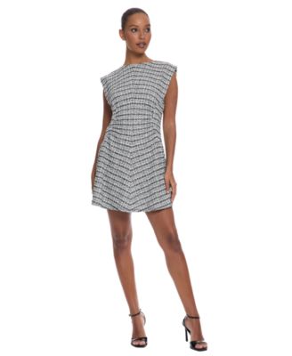 Donna Morgan Women's Crewneck Short Dress