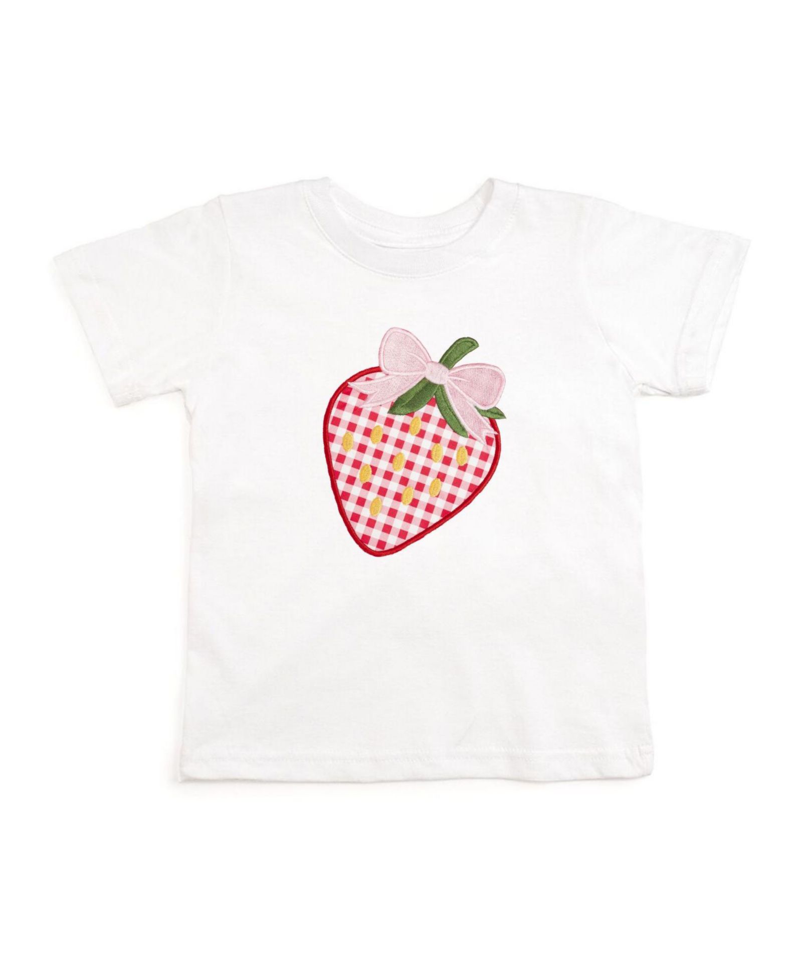Детская футболка Sweet Wink с принтом Strawberry Patchwork, с коротким рукавом
