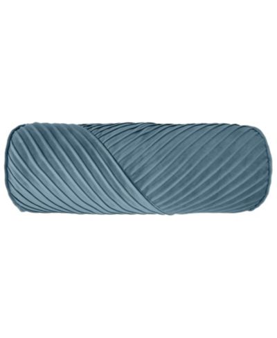 Edie@Home Chelsea Spliced Neckroll Decorative Pillow, 7" x 18"
