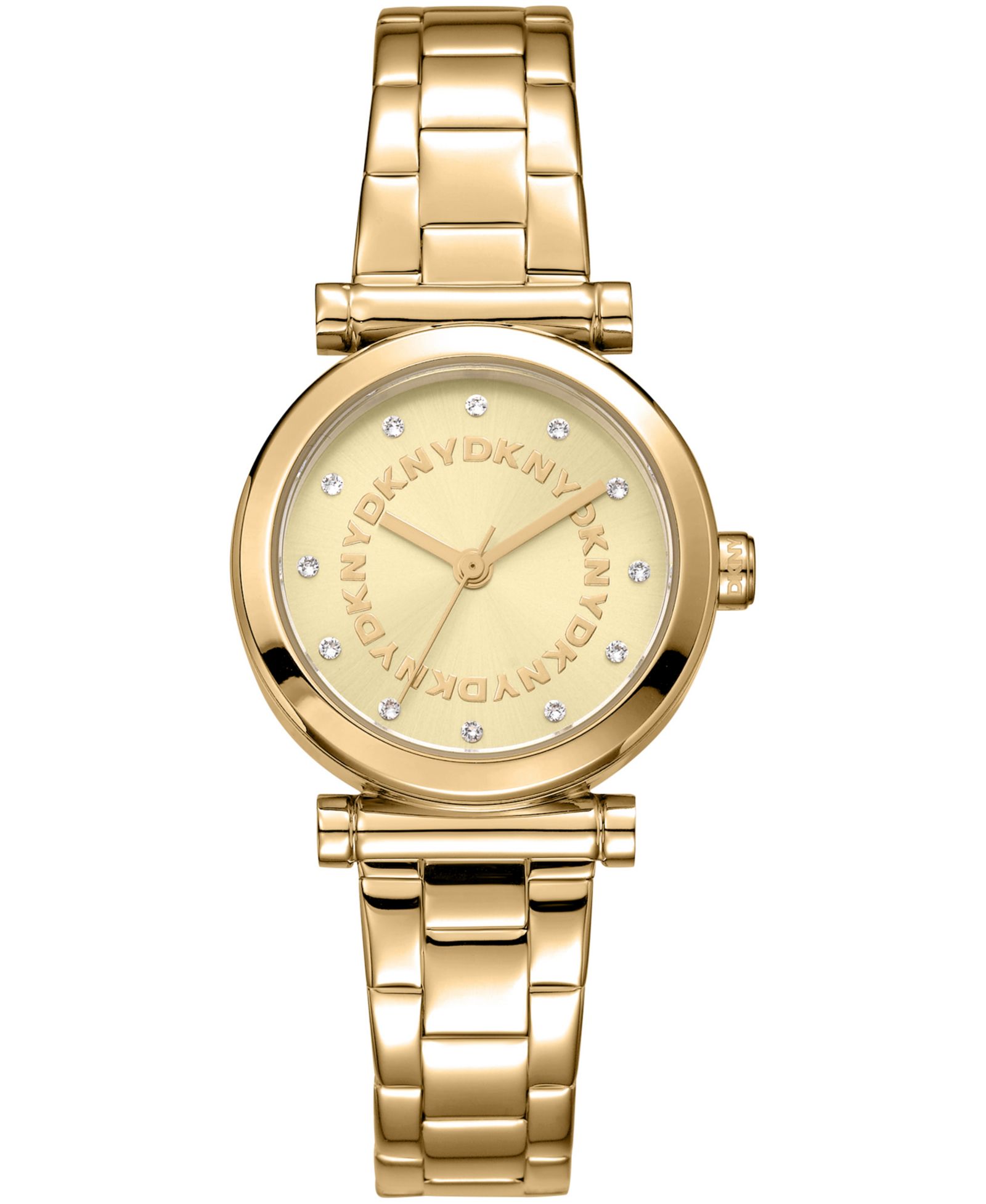 Женские часы DKNY Essentials Quartz Gold-Tone Stainless Steel, 28mm