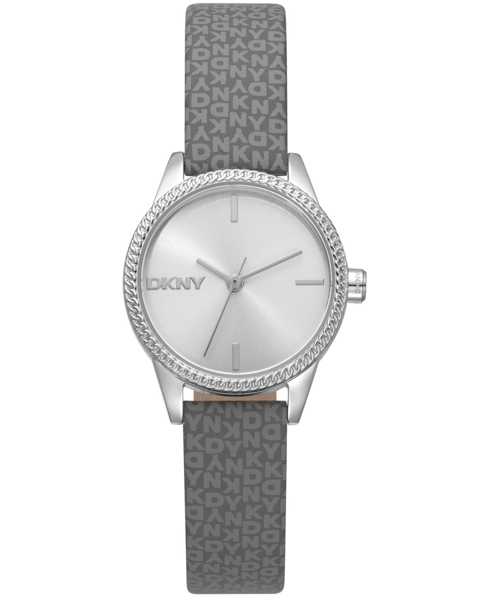 Женские часы DKNY Milanese Quartz Gray Polyurethane Strap 26mm