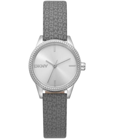 Женские часы DKNY Milanese Quartz Gray Polyurethane Strap 26mm