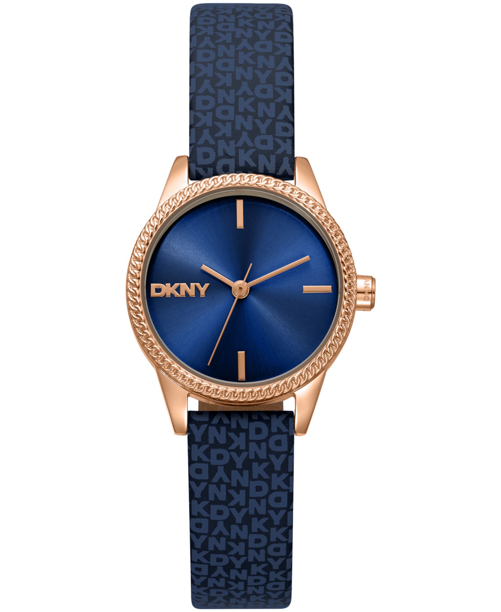 DKNY Women's Milanese Quartz Dark Blue Polyurethane Strap Watch 26mm