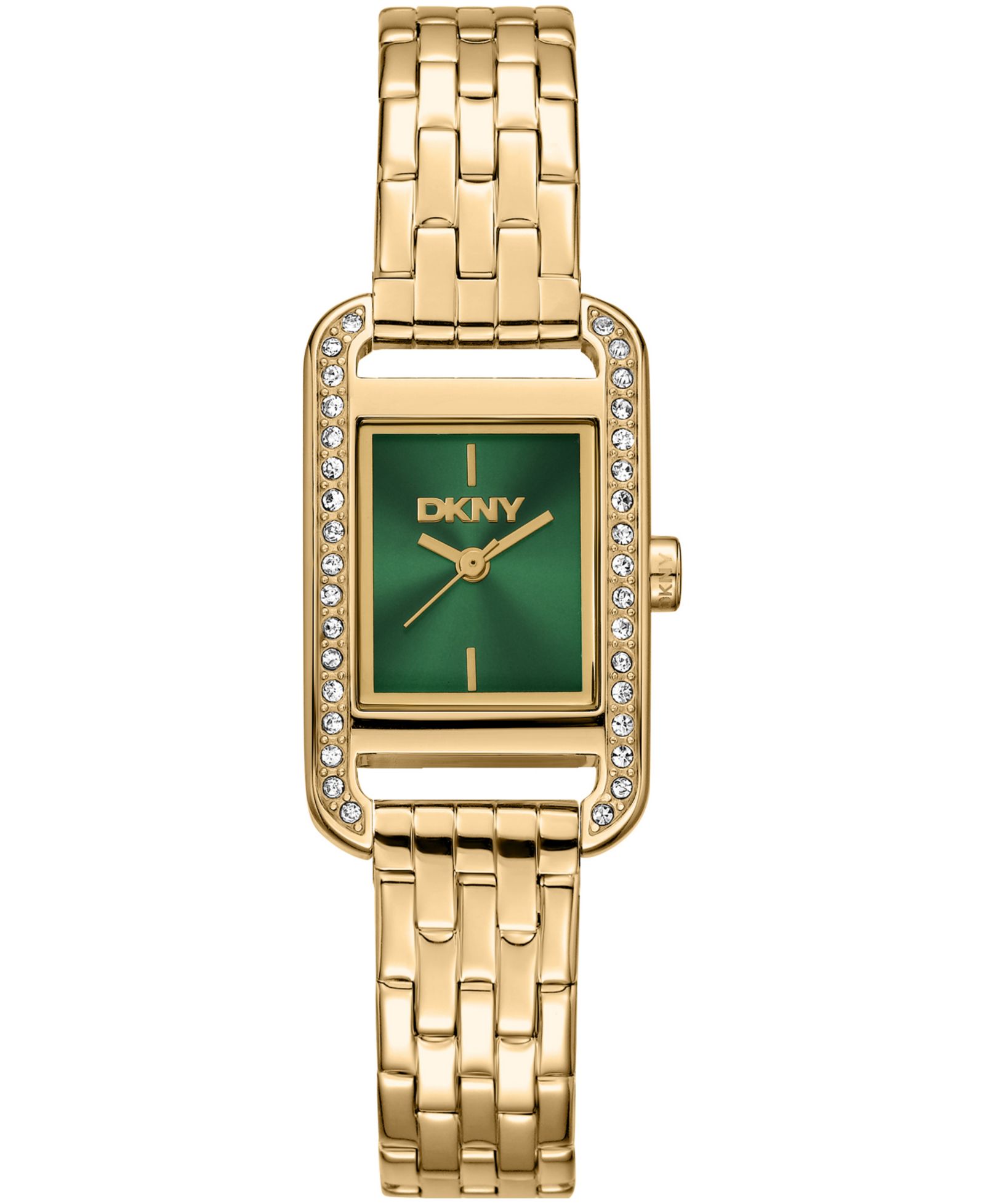 Женские часы DKNY Signature Shape Quartz Gold-Tone Stainless Steel 20x33mm