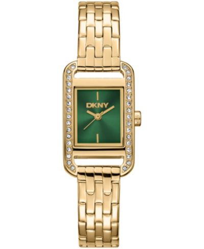 Женские часы DKNY Signature Shape Quartz Gold-Tone Stainless Steel 20x33mm