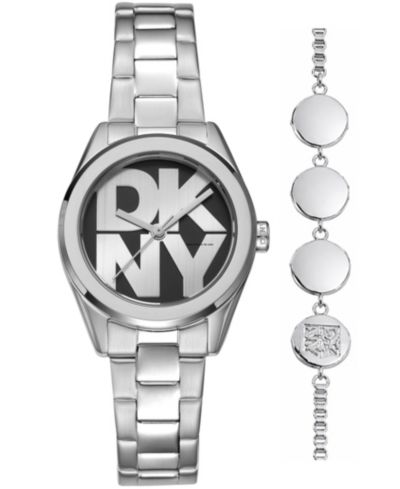 DKNY Женские часы-браслет Logo Quartz Stainless Steel 28mm