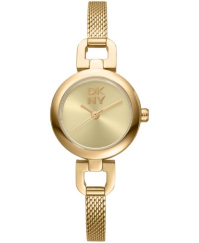Женские наручные часы DKNY Milanese Quartz Gold-Tone Stainless Steel 26mm