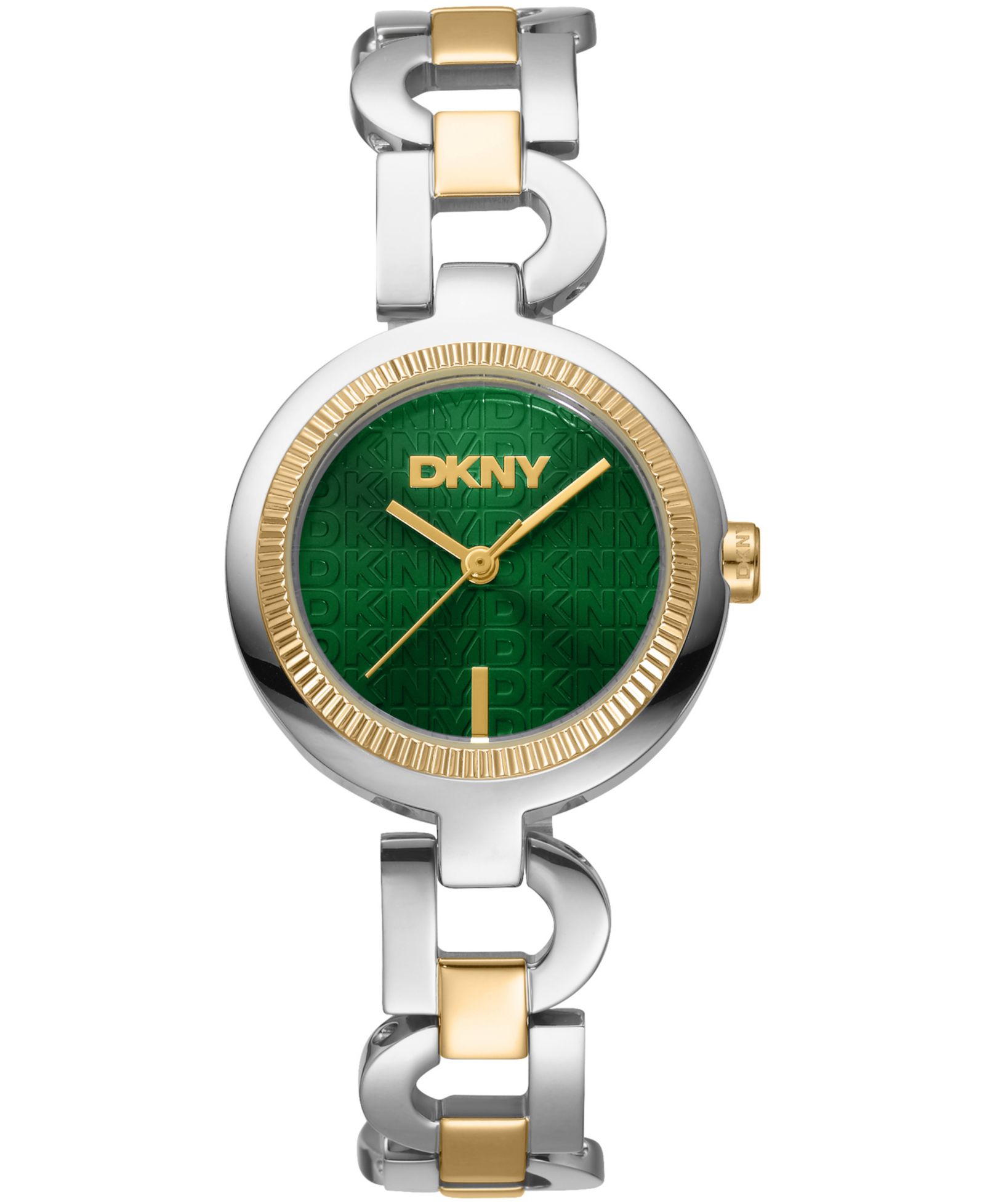 DKNY Women's Open Link Quartz Two-Tone Stainless Steel Bracelet Watch 28mm