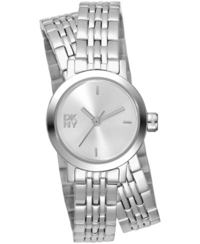 Женские часы DKNY Women's Mini Quartz Stainless Steel Double Bracelet, 23mm