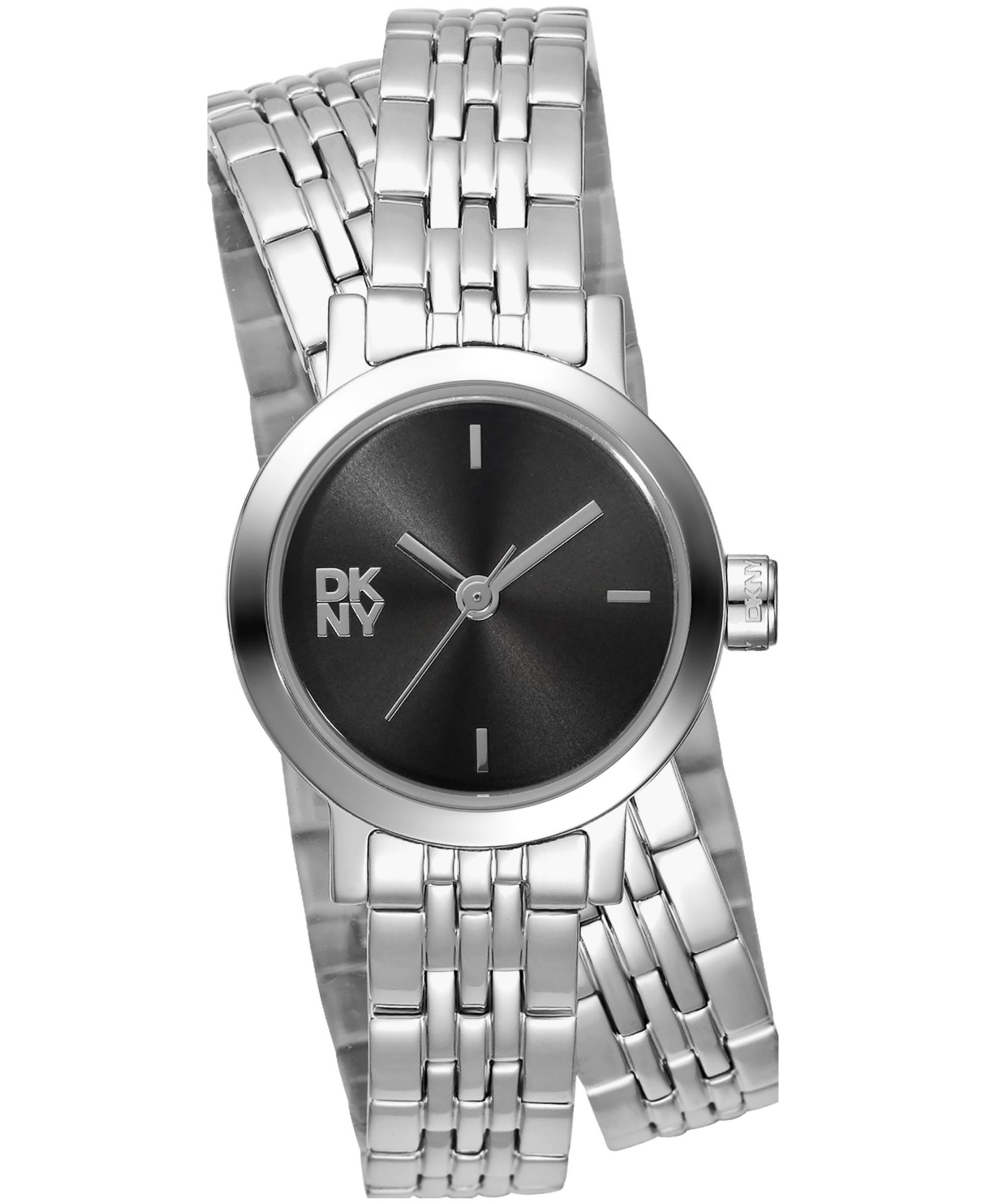 DKNY Женские мини-часы на двойном браслете из нержавеющей стали, 23mm