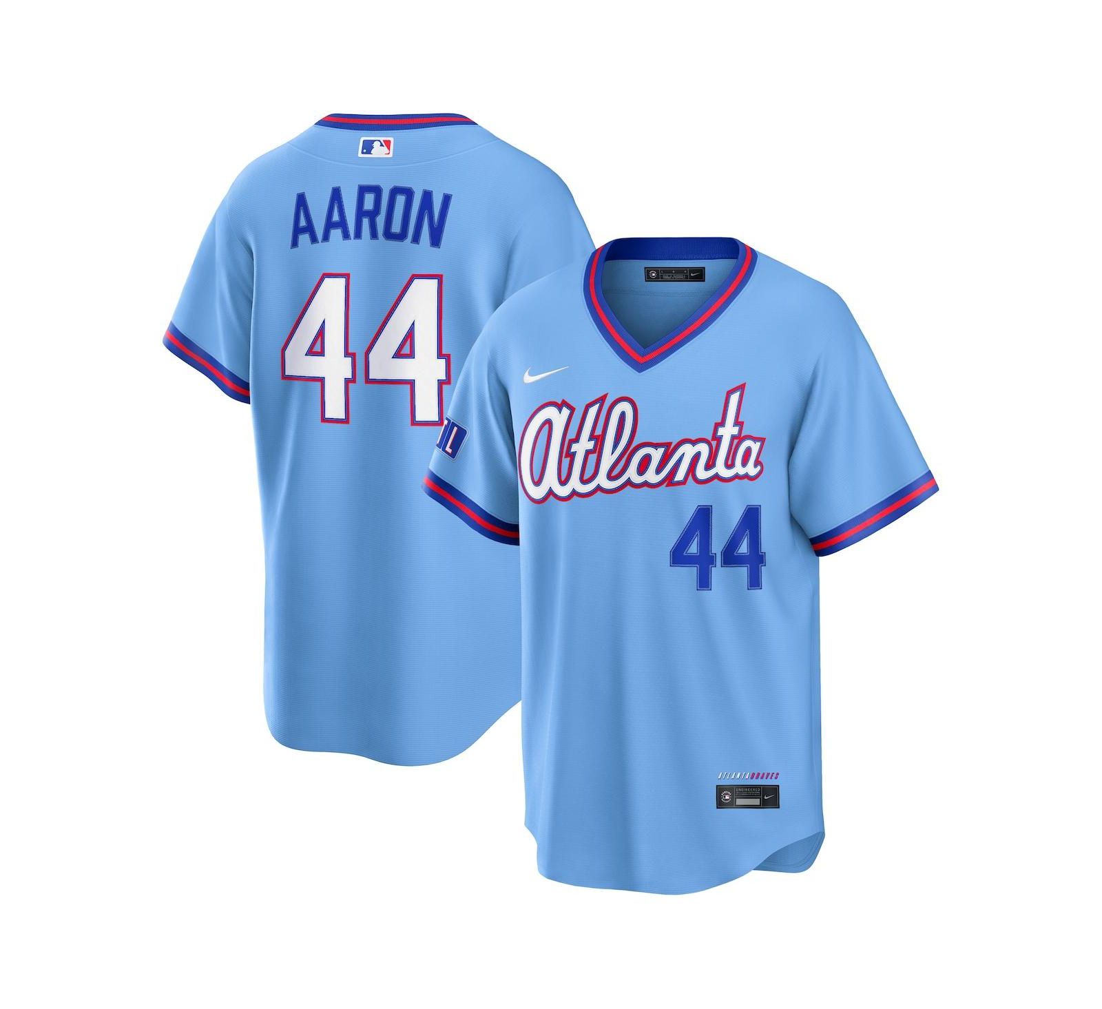 Мужская джерси Nike Hank Aaron Atlanta Braves 2026 City Connect Stadium