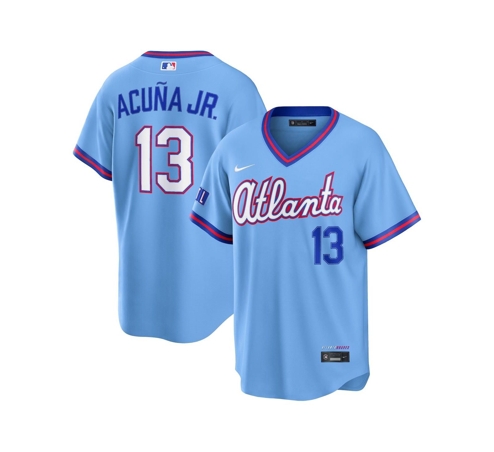 Мужская джерси Nike Ronald Acuña Jr. Atlanta Braves 2026 City Connect