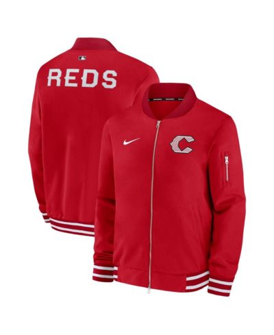 Мужская бомбер-куртка Nike Red Cincinnati Reds City Connect