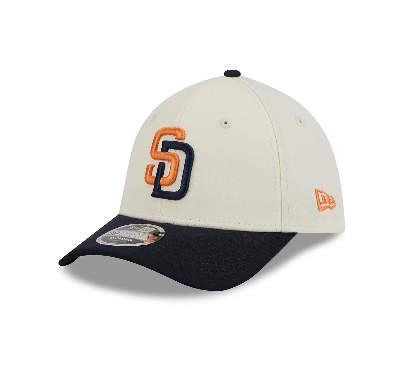 New Era Мужская кепка San Diego Padres 2026 City Connect M-Crown 39THIRTY Flex Cream/Navy