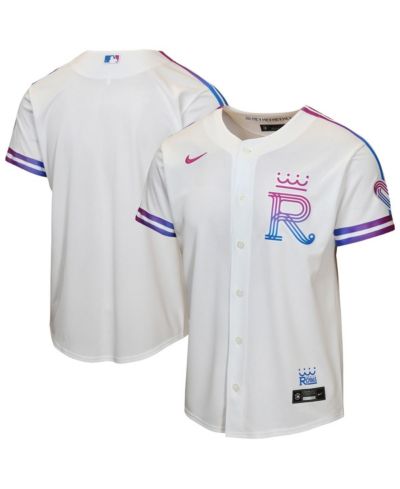 Nike джерси Kansas City Royals 2026 City Connect Stadium для мальчиков и девочек, белая