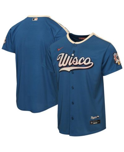 Nike Детская синяя джерси Milwaukee Brewers 2026 City Connect Stadium