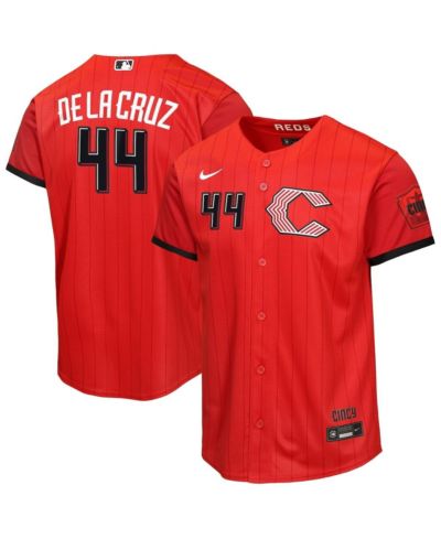 Детская джерси Nike Elly De La Cruz Red Cincinnati Reds 2026 City Connect Stadium
