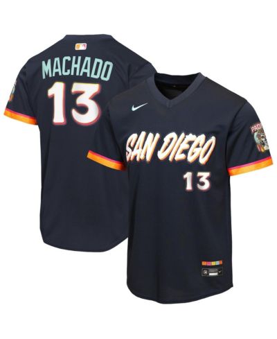 Nike джерси Manny Machado Black San Diego Padres 2026 City Connect Stadium для мальчиков и девочек