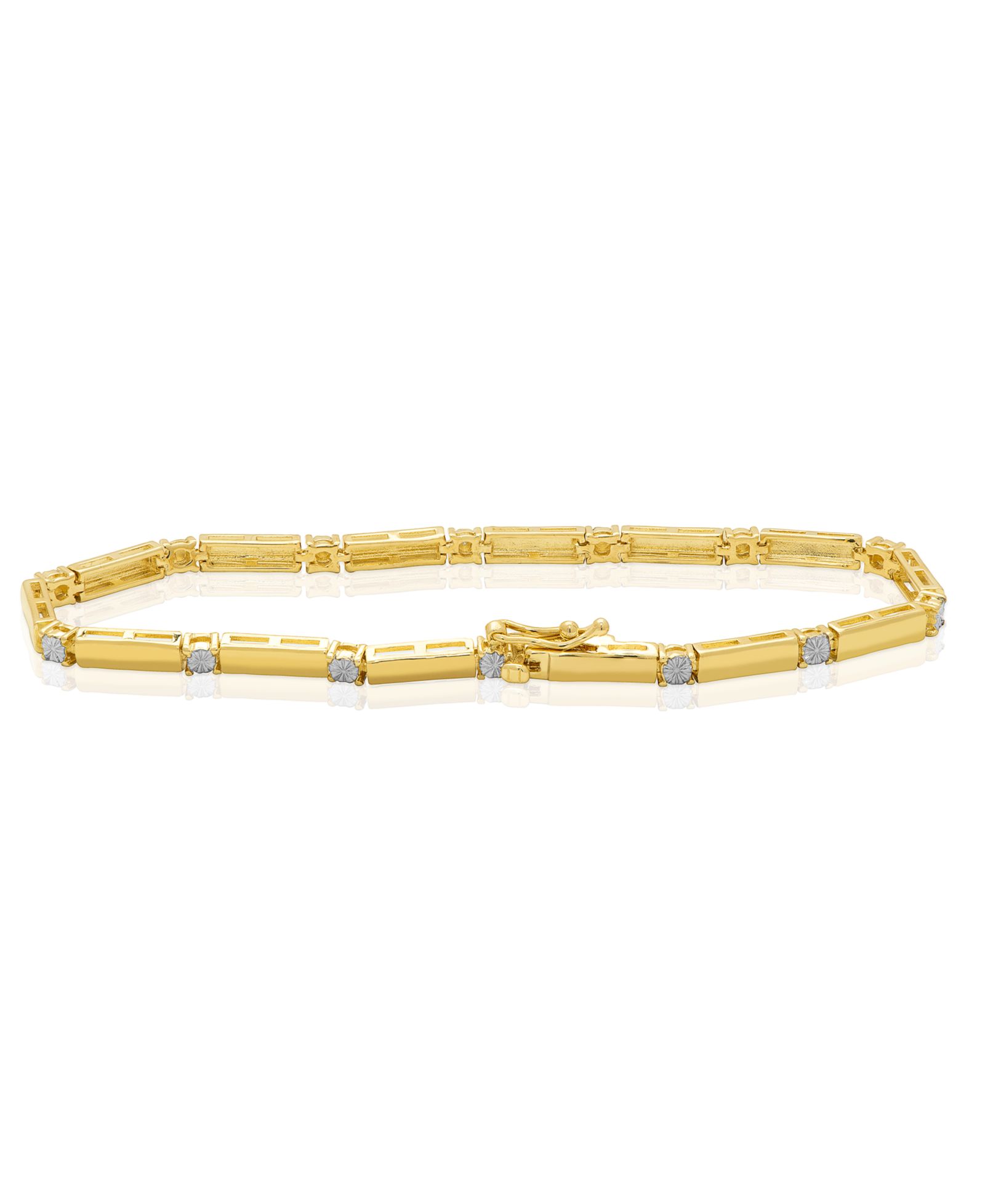 Macy's Diamond Accent (0.005  ct. t. w.) Line Laydown Bracelet